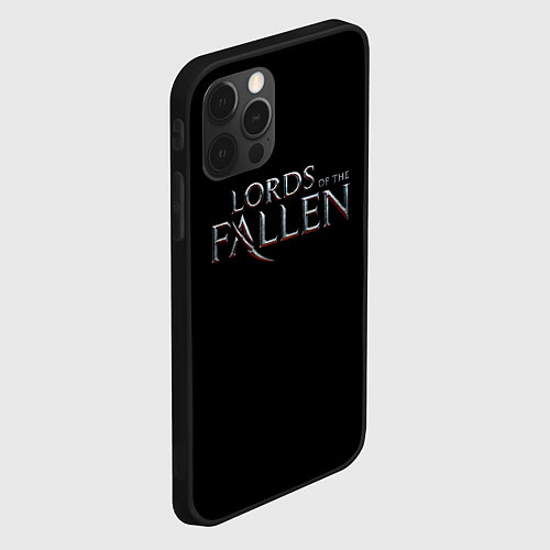 Чехол iPhone 12 Pro Lord of the fallen logo / 3D-Черный – фото 2
