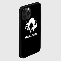 Чехол для iPhone 12 Pro Metal gear logo, цвет: 3D-черный — фото 2