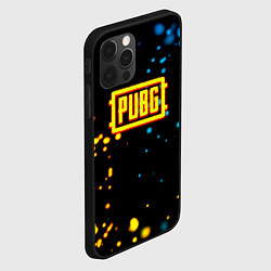 Чехол для iPhone 12 Pro PUBG огненное лого, цвет: 3D-черный — фото 2