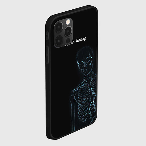 Чехол iPhone 12 Pro Broken bones / 3D-Черный – фото 2