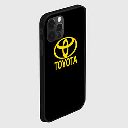 Чехол для iPhone 12 Pro Toyota yellow, цвет: 3D-черный — фото 2