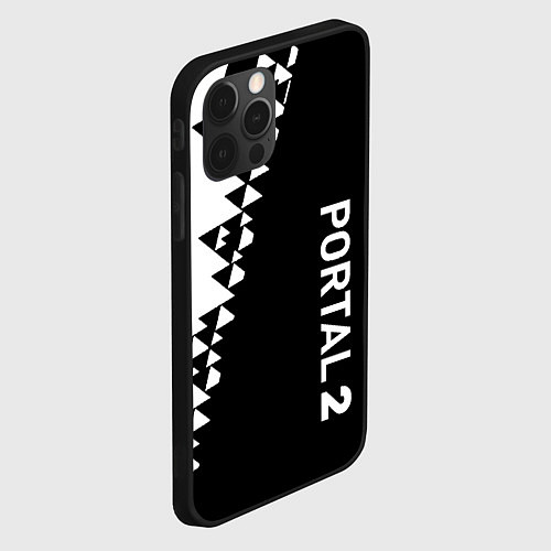 Чехол iPhone 12 Pro Portal geometry steel / 3D-Черный – фото 2