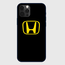 Чехол для iPhone 12 Pro Honda yellow, цвет: 3D-черный