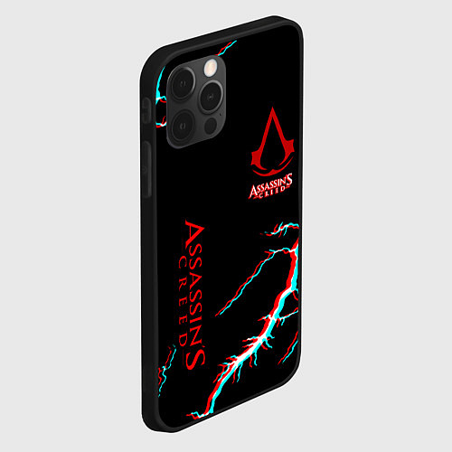 Чехол iPhone 12 Pro Assassins Creed strom / 3D-Черный – фото 2