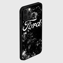 Чехол для iPhone 12 Pro Ford black ice, цвет: 3D-черный — фото 2