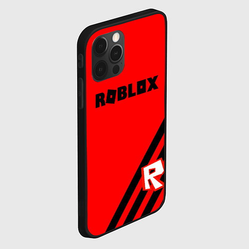 Чехол iPhone 12 Pro Roblox geometry game / 3D-Черный – фото 2