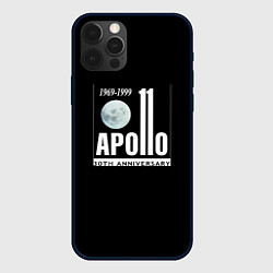 Чехол для iPhone 12 Pro Apollo space, цвет: 3D-черный