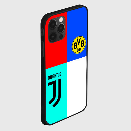 Чехол iPhone 12 Pro Juventus x Borussia / 3D-Черный – фото 2