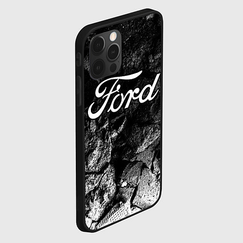 Чехол iPhone 12 Pro Ford black graphite / 3D-Черный – фото 2