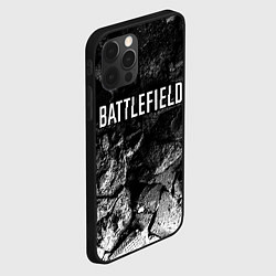 Чехол для iPhone 12 Pro Battlefield black graphite, цвет: 3D-черный — фото 2