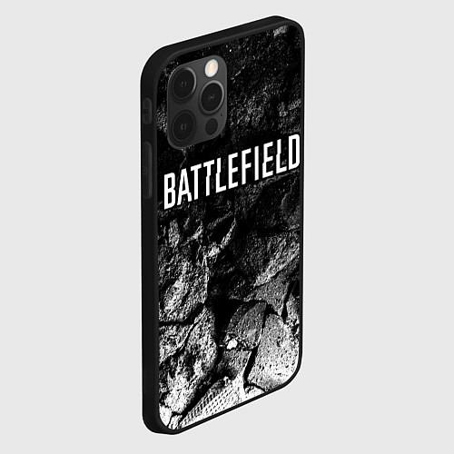 Чехол iPhone 12 Pro Battlefield black graphite / 3D-Черный – фото 2