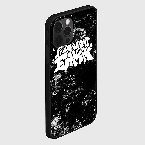 Чехол iPhone 12 Pro Friday Night Funkin black ice / 3D-Черный – фото 2