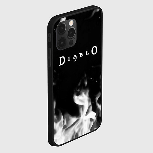 Чехол iPhone 12 Pro Diablo fire black / 3D-Черный – фото 2
