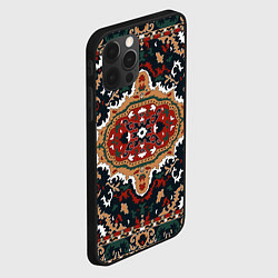 Чехол для iPhone 12 Pro Роскошный индийский ковер, цвет: 3D-черный — фото 2