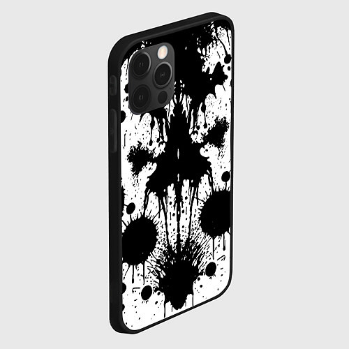 Чехол iPhone 12 Pro Psychedelic Rorschach test - ai art / 3D-Черный – фото 2