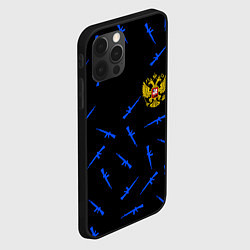 Чехол для iPhone 12 Pro Армейский стиль герб, цвет: 3D-черный — фото 2
