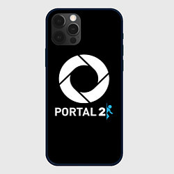 Чехол для iPhone 12 Pro Portal2 logo game, цвет: 3D-черный