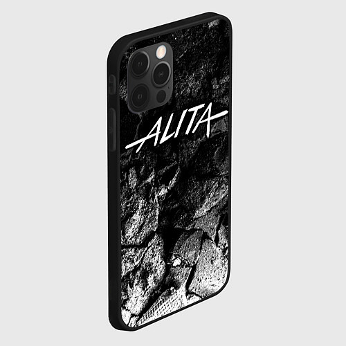 Чехол iPhone 12 Pro Alita black graphite / 3D-Черный – фото 2