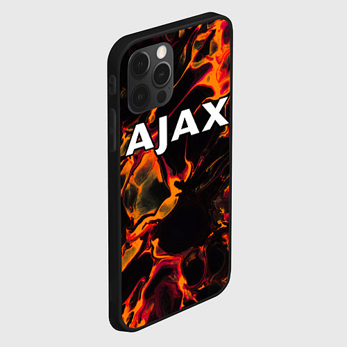 Чехол iPhone 12 Pro Ajax red lava / 3D-Черный – фото 2