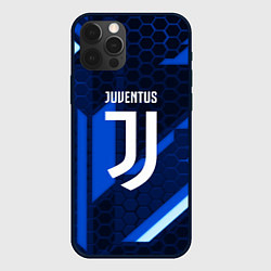 Чехол для iPhone 12 Pro Juventus sport geometry steel, цвет: 3D-черный