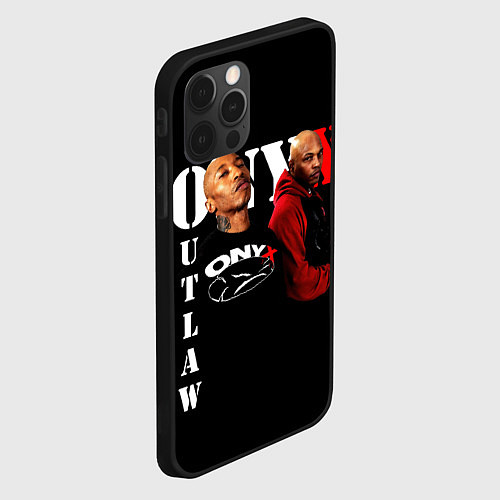 Чехол iPhone 12 Pro Onyx outlaw / 3D-Черный – фото 2