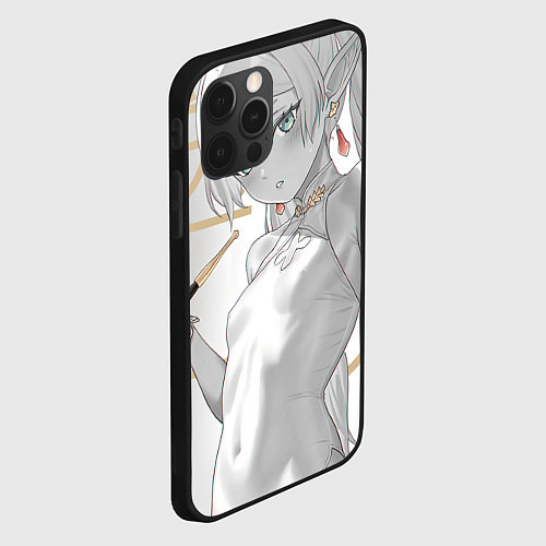 Чехол iPhone 12 Pro Sousou no Frieren Фрирен beautiful sexy / 3D-Черный – фото 2