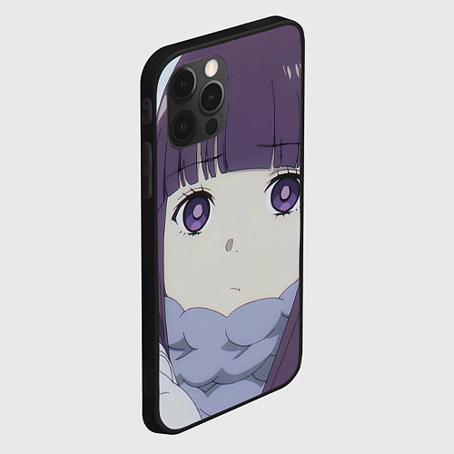 Чехол iPhone 12 Pro Sousou no Frieren Ферн sad face / 3D-Черный – фото 2