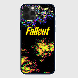 Чехол для iPhone 12 Pro Fallout краски, цвет: 3D-черный