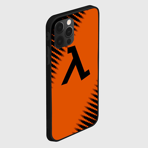 Чехол iPhone 12 Pro Half life orange box / 3D-Черный – фото 2