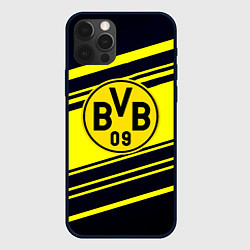 Чехол для iPhone 12 Pro Borussia sport geometry, цвет: 3D-черный