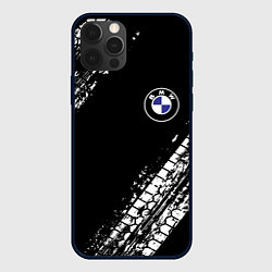 Чехол для iPhone 12 Pro BMW : автомобильные текстуры шин, цвет: 3D-черный