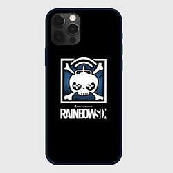 Чехол для iPhone 12 Pro Rainbow six шутер гейм стиль, цвет: 3D-черный