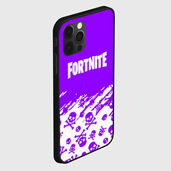 Чехол для iPhone 12 Pro Fortnite skull pattern, цвет: 3D-черный — фото 2