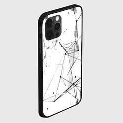 Чехол для iPhone 12 Pro Белый плексус, цвет: 3D-черный — фото 2