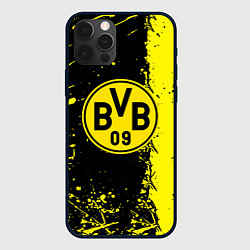 Чехол для iPhone 12 Pro Borussia fc краски, цвет: 3D-черный