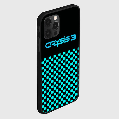Чехол iPhone 12 Pro Crysis logo crytek / 3D-Черный – фото 2