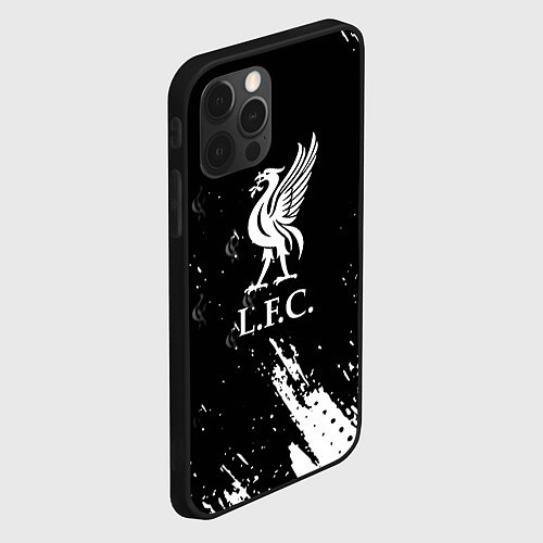 Чехол iPhone 12 Pro Liverpool краски фк / 3D-Черный – фото 2