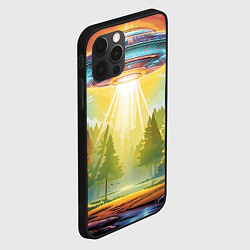 Чехол для iPhone 12 Pro UFO In The Forest, цвет: 3D-черный — фото 2