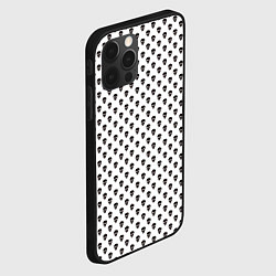 Чехол для iPhone 12 Pro Паттерн с черепами, цвет: 3D-черный — фото 2