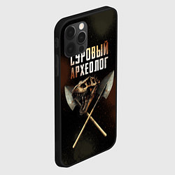 Чехол для iPhone 12 Pro Суровый археолог - череп тиранозавра, цвет: 3D-черный — фото 2