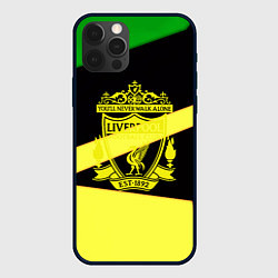 Чехол для iPhone 12 Pro Liverpool geometry sport, цвет: 3D-черный
