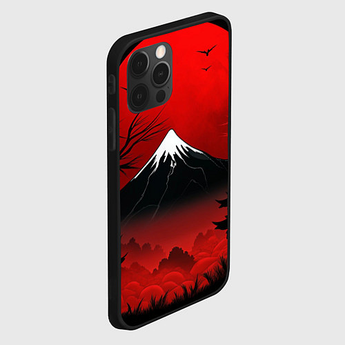 Чехол iPhone 12 Pro Мрачная Япония / 3D-Черный – фото 2