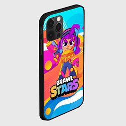 Чехол для iPhone 12 Pro Brawl Stars Шелли squad busters, цвет: 3D-черный — фото 2