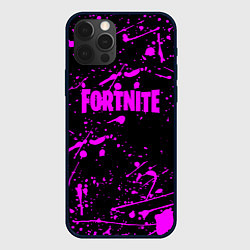 Чехол для iPhone 12 Pro Fortnite краски, цвет: 3D-черный