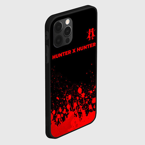 Чехол iPhone 12 Pro Hunter x Hunter - red gradient посередине / 3D-Черный – фото 2