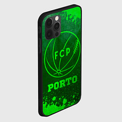 Чехол для iPhone 12 Pro Porto - green gradient, цвет: 3D-черный — фото 2