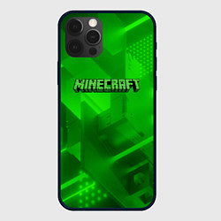 Чехол для iPhone 12 Pro Minecraft кислотная геометрия, цвет: 3D-черный