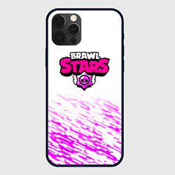 Чехол для iPhone 12 Pro Brawl stars neon texture, цвет: 3D-черный