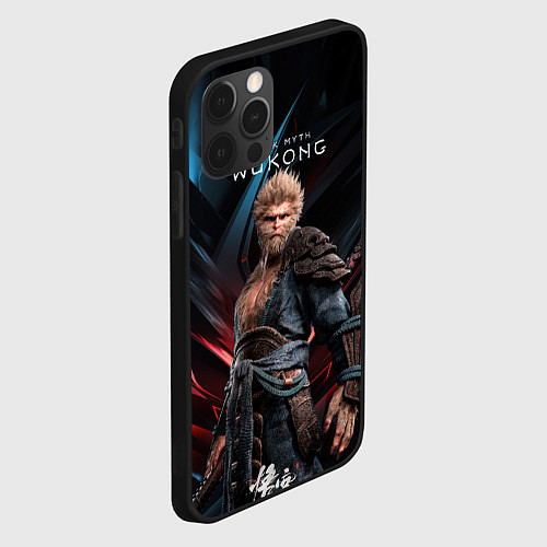 Чехол iPhone 12 Pro Black Myth Wukong / 3D-Черный – фото 2