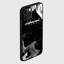 Чехол для iPhone 12 Pro Cyberpunk 2077 smoke, цвет: 3D-черный — фото 2